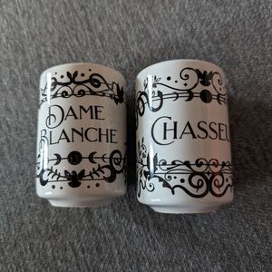 Serpent & Dove salt and pepper shakers